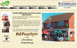 Webseite des Restaurants & Bierstube Knurrhahn in 26506 Norddeich/Ostfriesland 