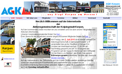 Betreuung eingestellt -Webseite der Aktionsgemeinschaft Kerpen, erstellt von www.klos-webdesign.de