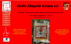 Webseite der KG Lchte Lmpche, erstellt von www.klos-webdesign.de