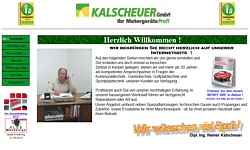 Webseite der Firma Kalscheuer GmbH, erstellt von www.klos-webdesign.de
