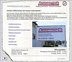 www.assenmacher-frechen.de, erstellt durch Klos-Webdesign 08/2013