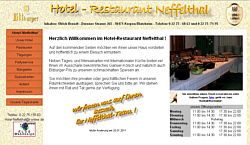 Webseite des Hotel-Restaurant Neffelthal, erstellt von www.klos-webdesign.de