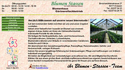 Webseite der Firma Blumen Stassen, erstellt von www.klos-webdesign.de